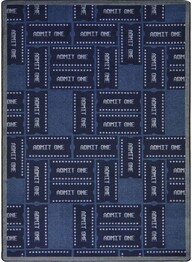 Joy Carpets Any Day Matinee Admit One Blue